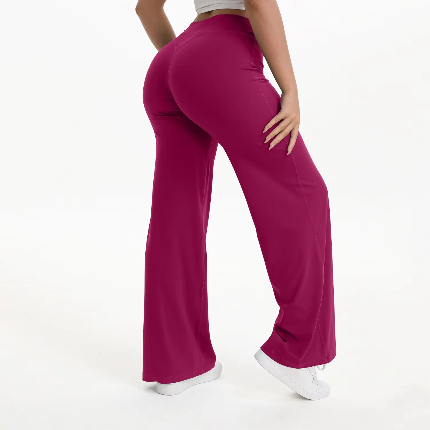 NCLAGEN Yogabroek SoftMotion Rechte broek Dames Sportlegging met hoge taille GYM Naked Feel Pilates Hardloopbroek