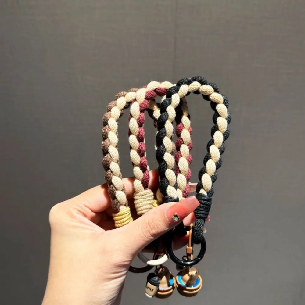 

Detachable Capybara Phone Pendant Anti-lost Phone Strap Capybara Keychain Weave Rop Short Capybara Keyring Phone Case Hanging