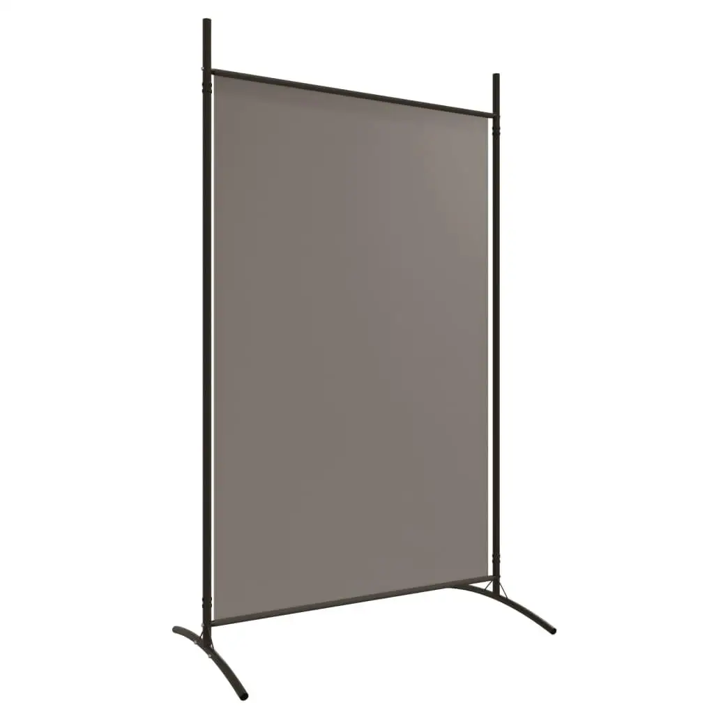 137x70.9cm Anthracite Fabric 2-Panel Room Divider - Stylish Screen for Home Decor