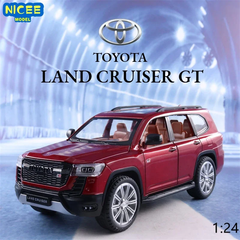 1:24 Toyota LAND CRUISER GT Sport Alloy Diecast Toy Vehicles Metal Toy Car Model Pull Back Collection Kid Toy H3