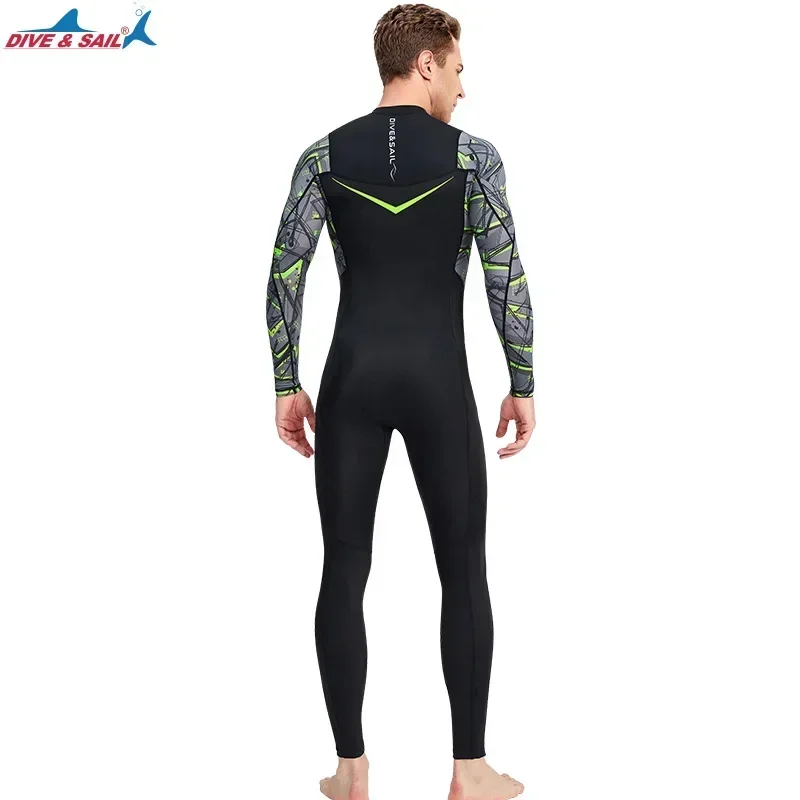 

Men's One-piece Beach Sunscreen Wetsuit Anti-jellyfish Surfing Swimming Rash Guard Snorkeling Diving Suit Quick Drying Swimsuit
