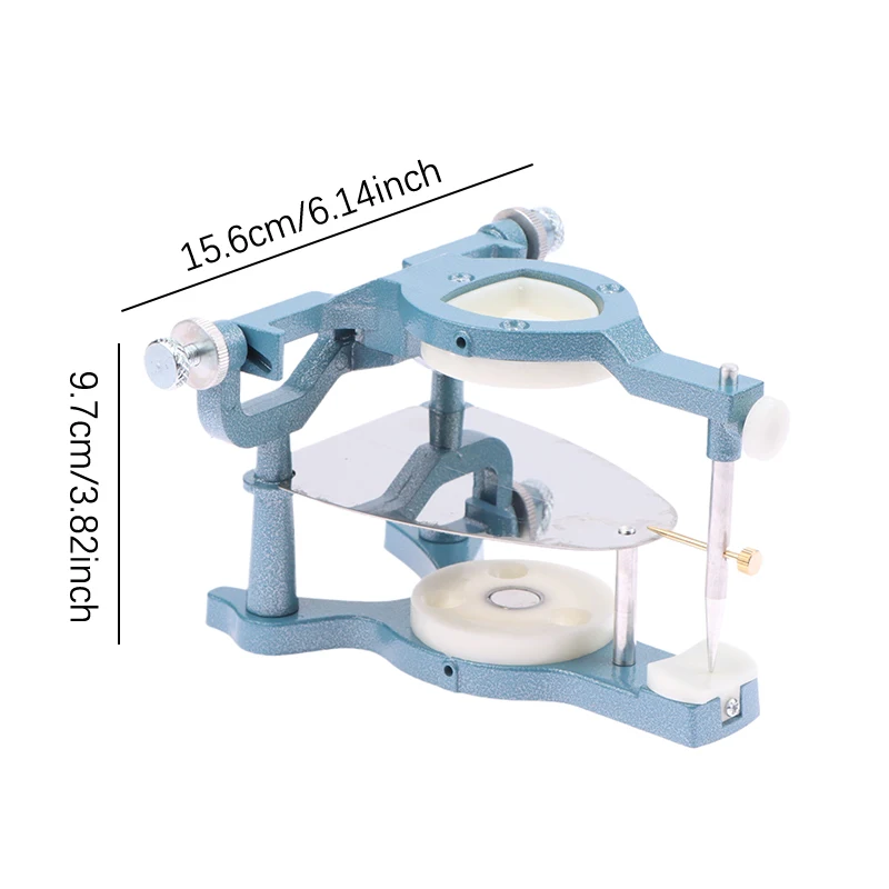 Articuladores de Metal de aleación plateada ajustables para odontología, articulador anatómico magnético para dentadura, herramientas de equipo de laboratorio Dental, tamaño grande