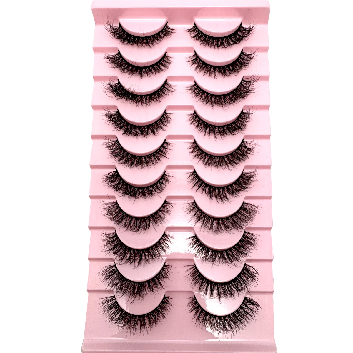 New10 paia soffici ciglia finte visone naturali lunghe estensione ciglia finte fatte a mano volume ciglia 3d trucco finte cils cilios