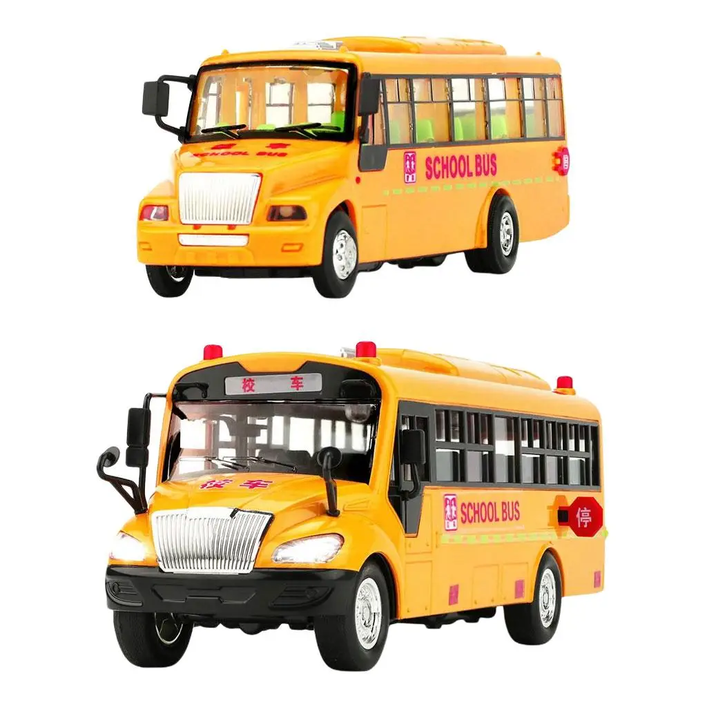 School Bus Toy Touch Toy Preschool Educate Inertial Engineering Car for