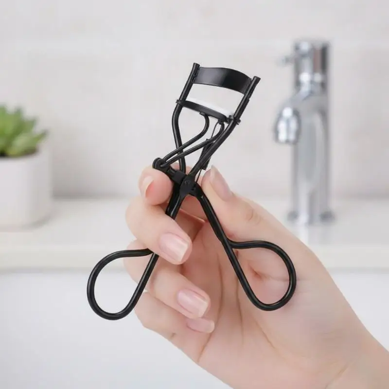 Professional Eyelash Curler Spring Loaded Design Long Lasting Natural Curls 2 Colors for Daily Eye Makeup