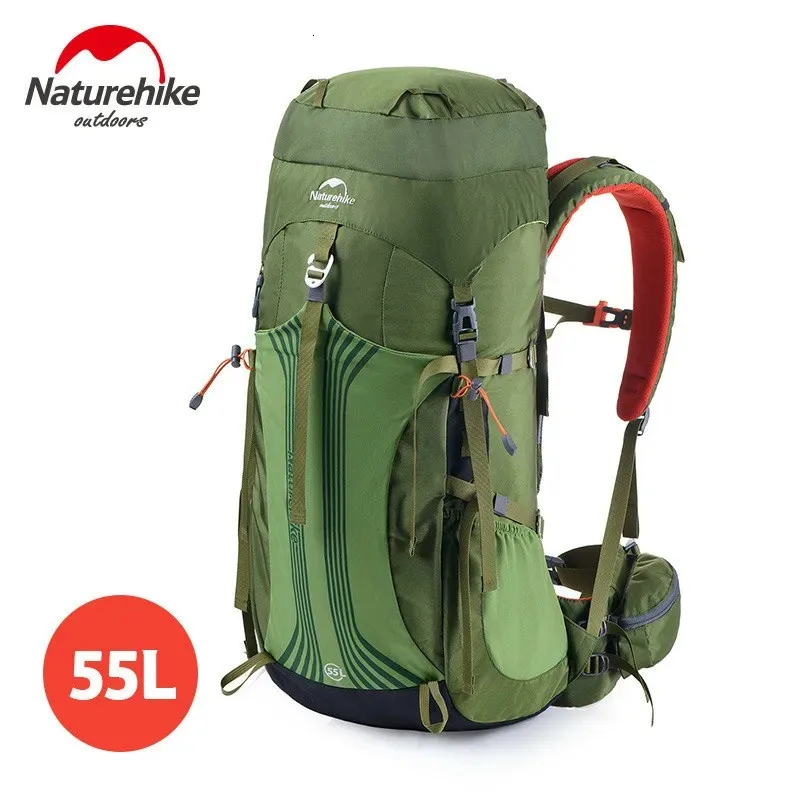 Imagem -03 - Naturehike-outdoor Montanhismo e Escalada Mochila Mochilas Impermeáveis para Caminhadas Grande Capacidade 65l 55l Alta Qualidade