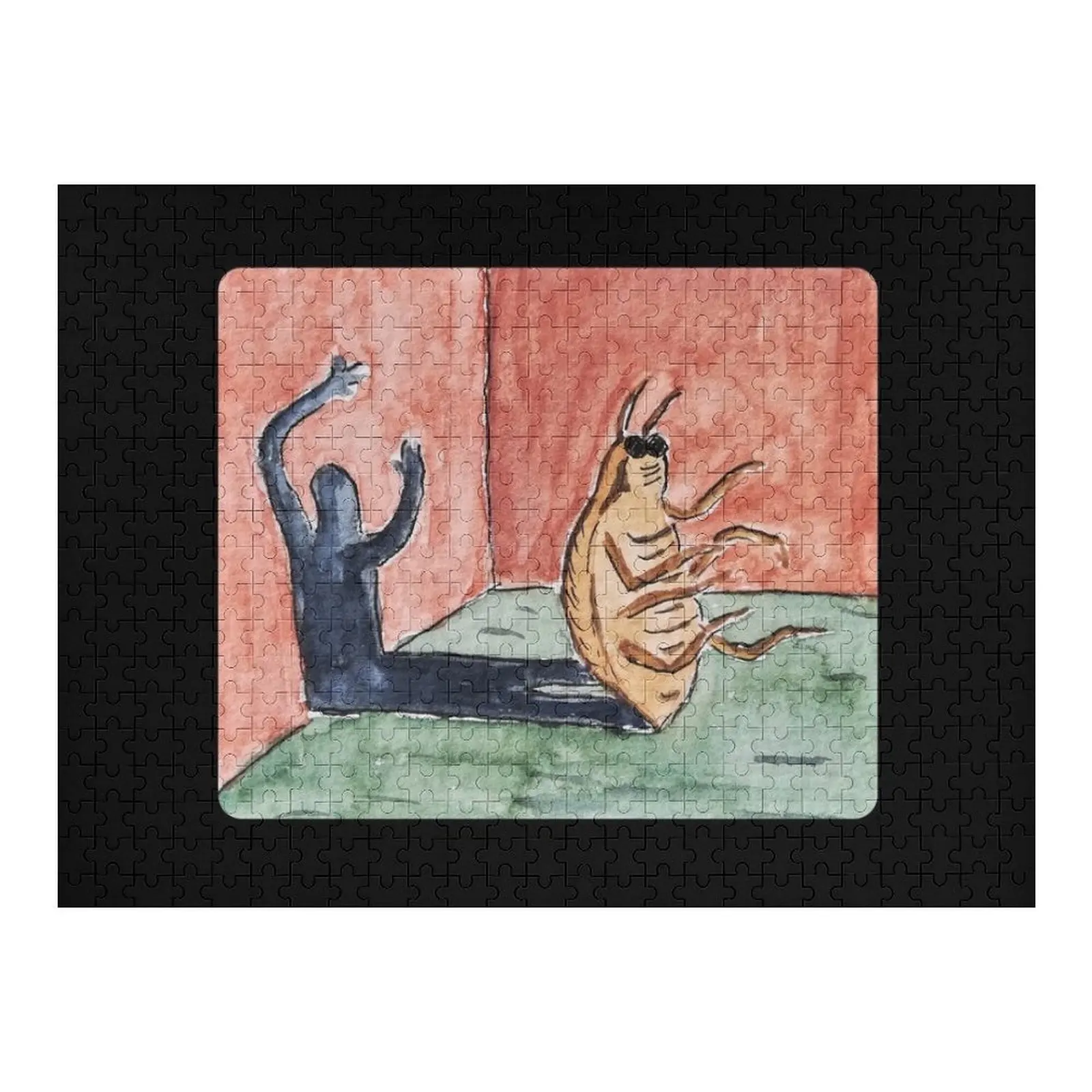 

Франц Кафка Метаморфоз Акварельная живопись Пазл Детские кусочки головоломки Взрослые животные Персонализированные именные головоломки