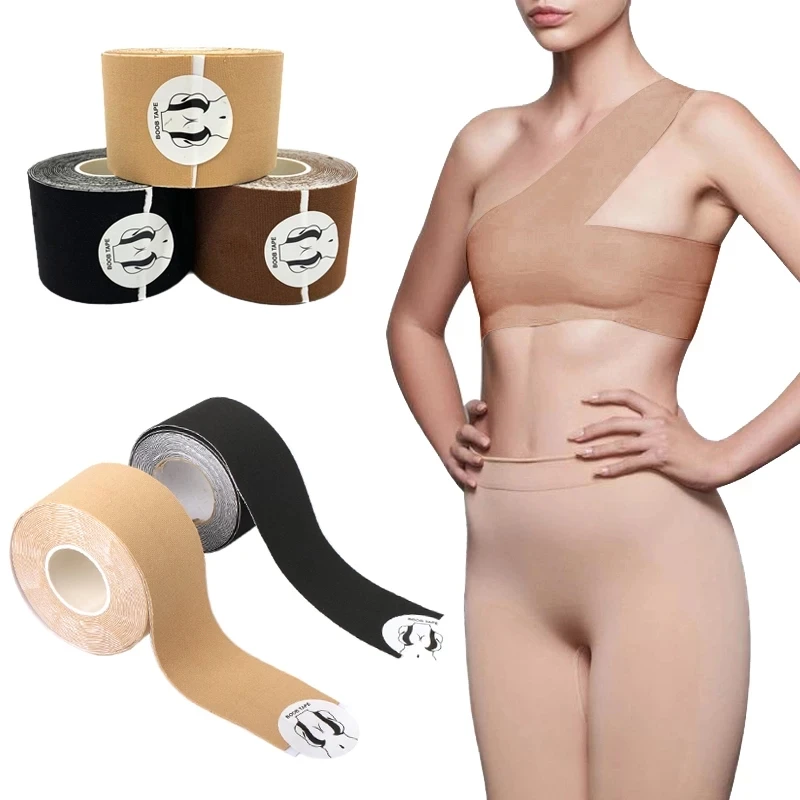 5M Strapless Adhesive Bras with Boob Tape Women's Invisible Chest Lift Breast Nipple Covers Push Bralette Intimates Accessories