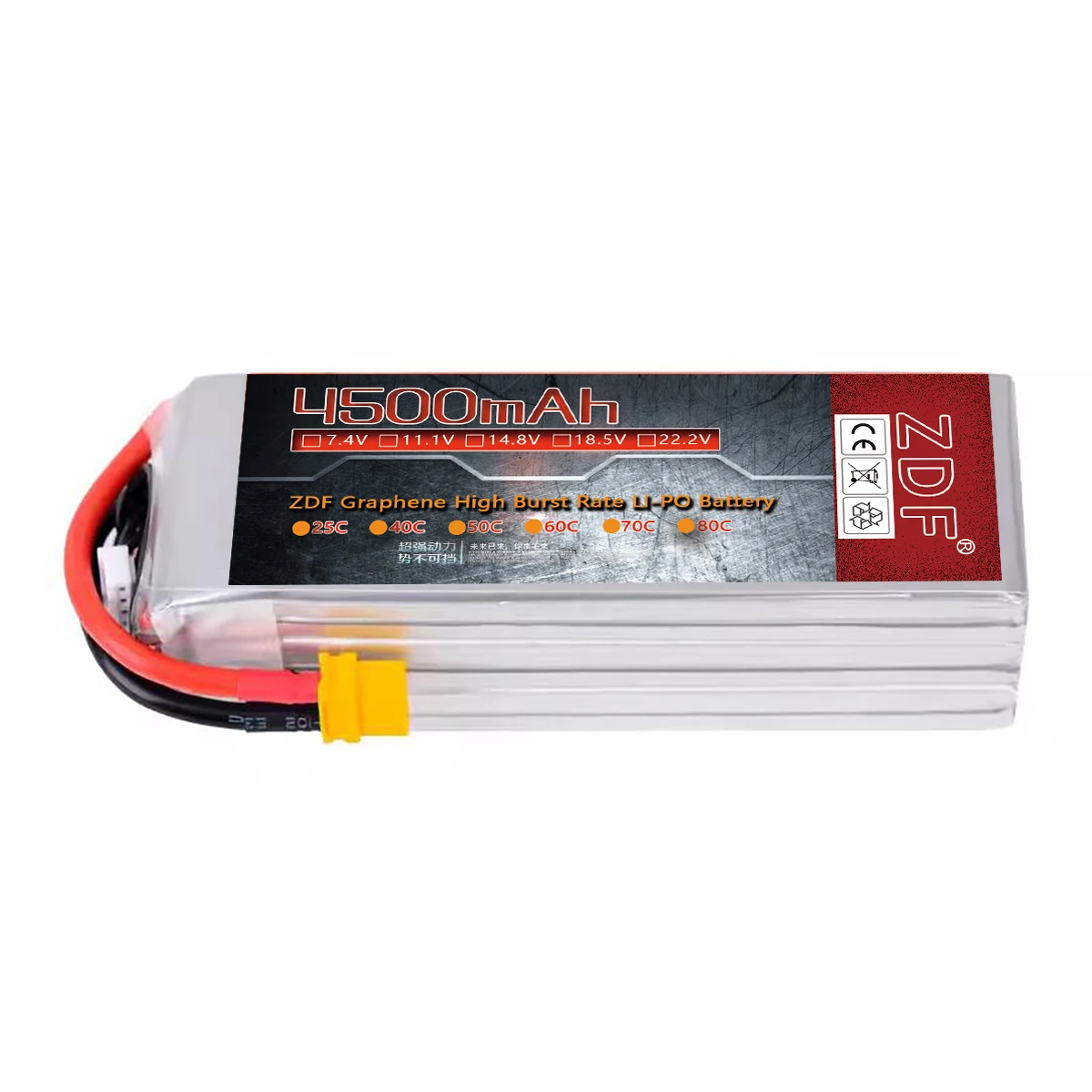 ZDF grafen 7.4V 11.1V 15.2V 14.8V 22.2V 2S 3S 4S 6S 5200Mah 4500mah 6300Mah 6500mAh 6200mAh 6750mAh 8000mAh 7000mAh Lipo