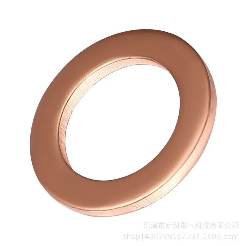 200 Pz O Tipo Guarnizione Rondella di Rame Rosso Guarnizione di Tenuta in Rame Rondella Tappo di Coppa Olio per Barca Crush Anello di Tenuta Piatto Strumento 9 Formati