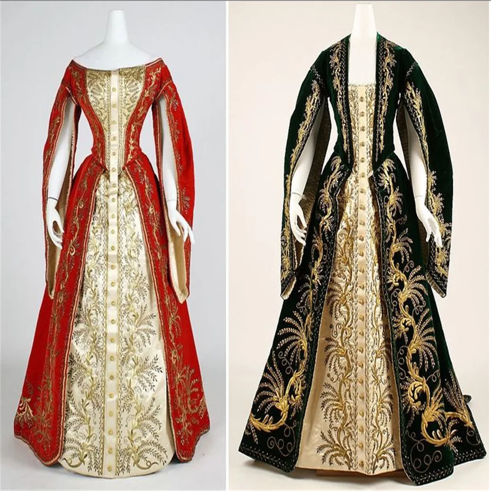 

1900s Victorian Edwardian Duchess Walking Day Dress Gothic Steampunk Renaissance Royal Court Ball Gown