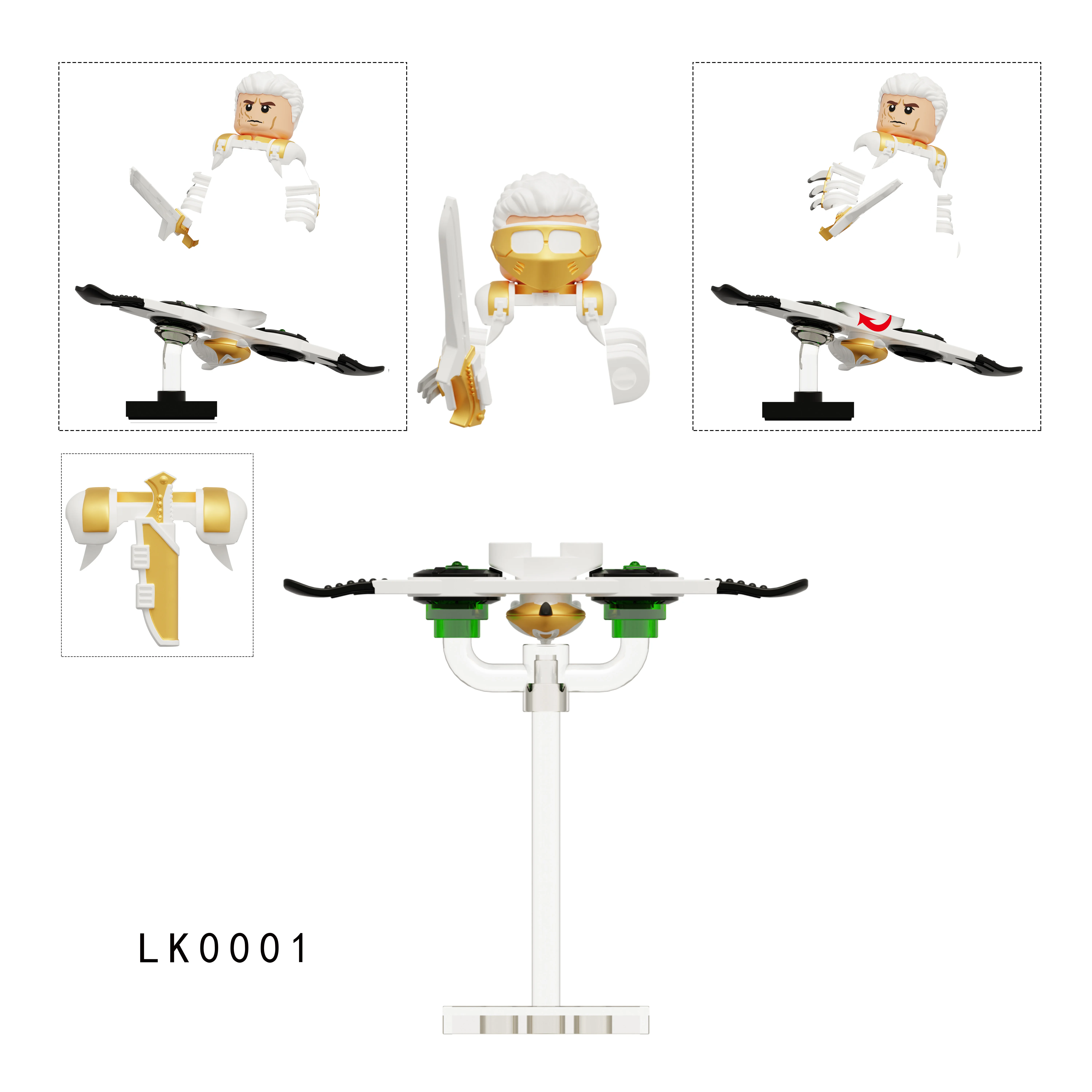 مكعبات بناء Green Monster Young Goblin شخصيات هاري أوزبورن الصغيرة مجموعة الطوب GG LK0001 LK0002