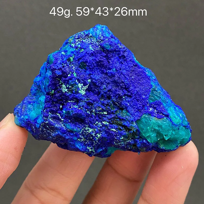 100% Natural Phoenix Stone Azurite Raw Stone Mineral Specimen jewelry ornaments small pendant