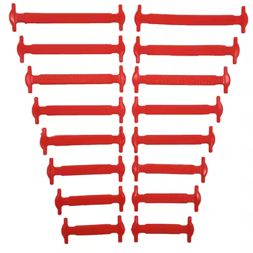 16pcs/lot Silicone Shoelaces No Tie Shoelaces 12 colors Elastic Lace Shoelace Creative Lazy Silicone Laces Rubber Lace - Image 17