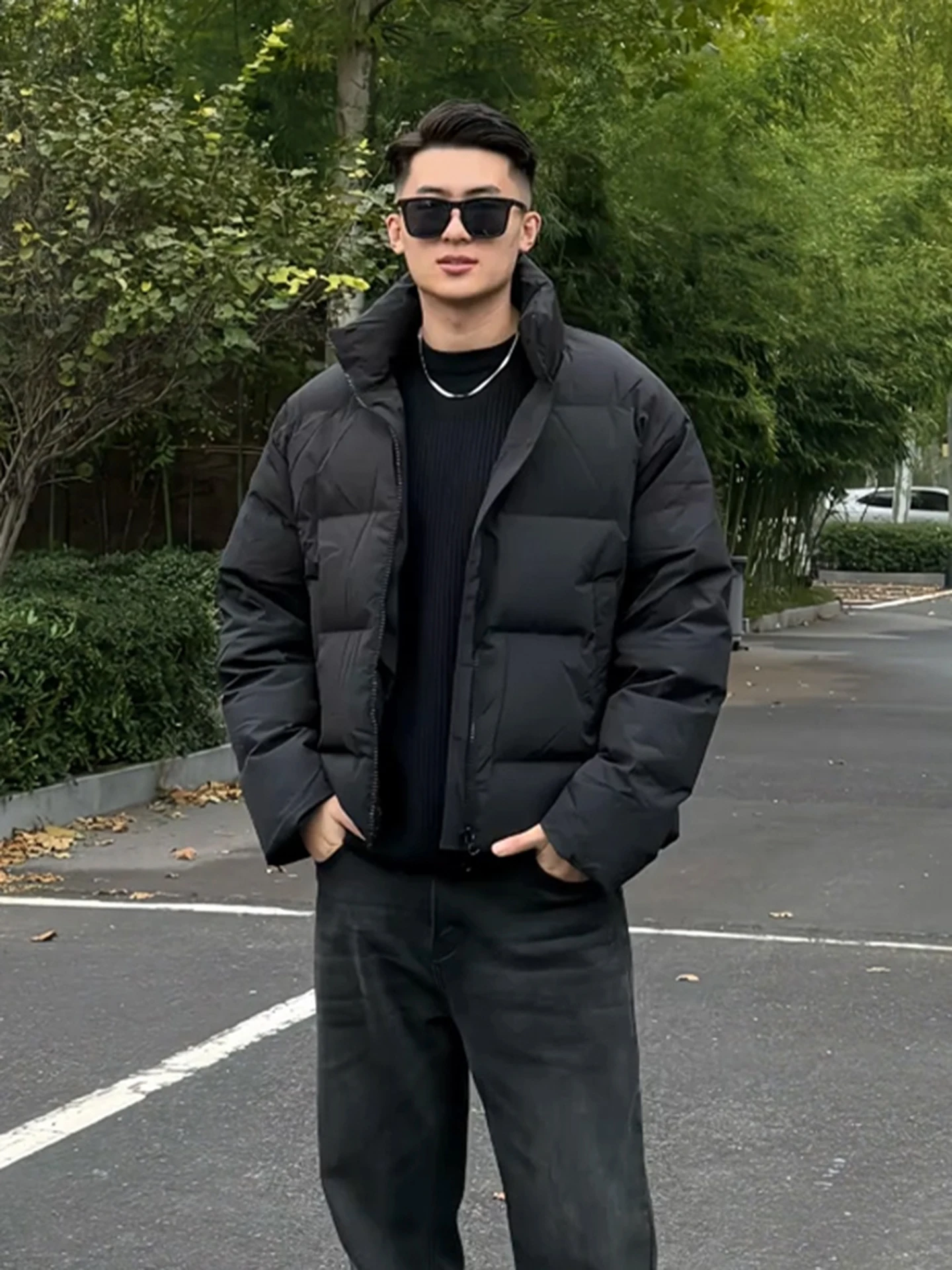 

Мужская зимняя куртка Bla American из хлопка с воротником-стойкой, утепленная, в стиле Cleanfit, с ощущением премиум-класса