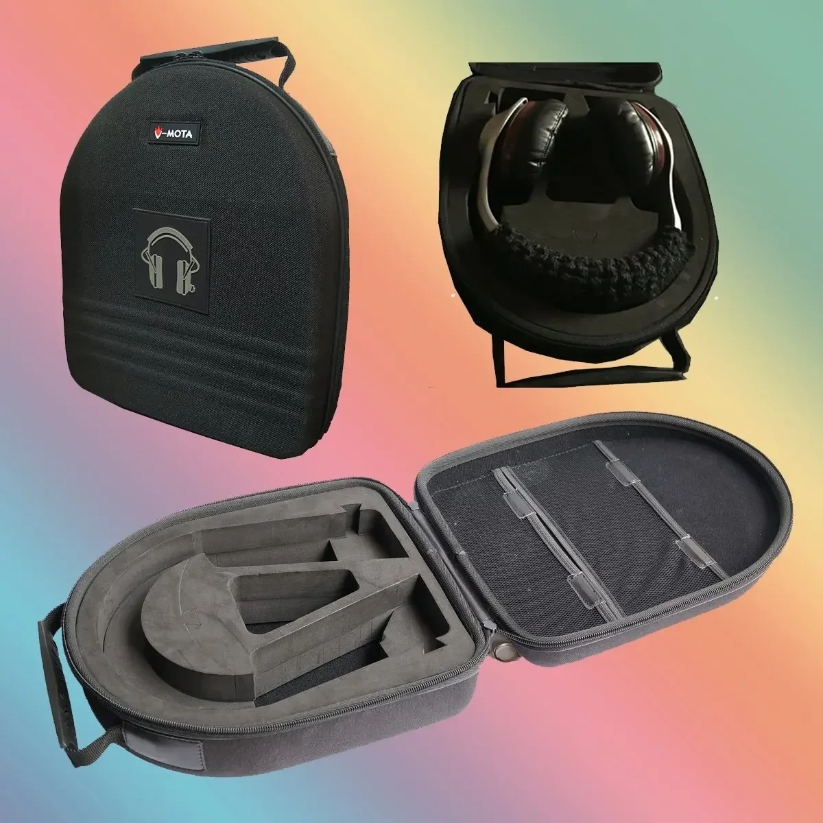 V-MOTA TDG Headphone Suitcase Carry Case Boxs for YAMAHA HPH-MT120 HPH-MT220 HPH-MT7 HPH-MT8  HPH-W300 Monitor Headset
