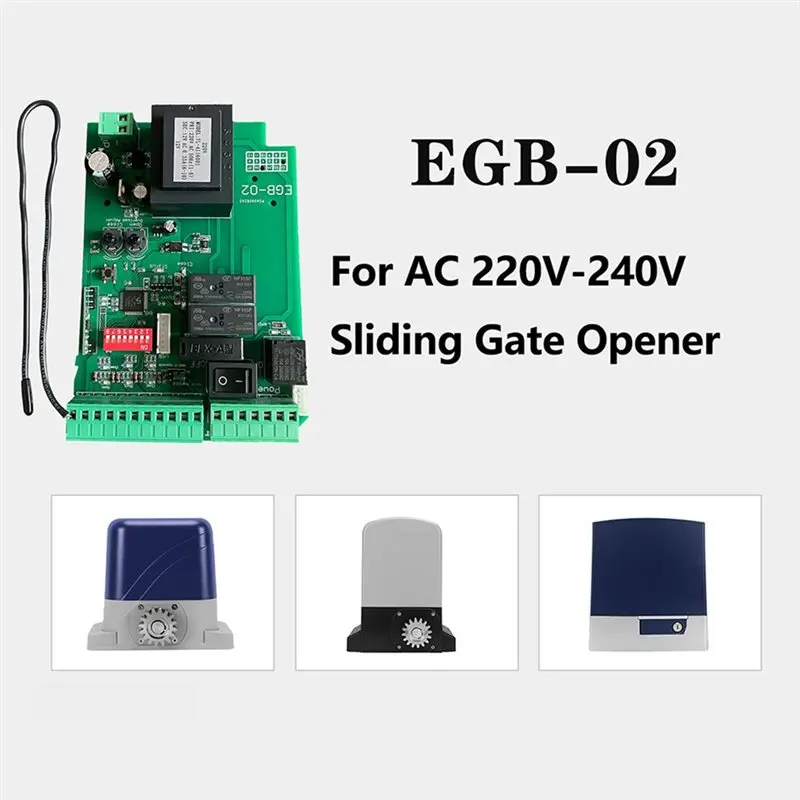 【RECOMENDAR】AC220 For Sliding Gate Motor Control Board+ 5 Remote Control Automatic Operation Access Control System For Sliding G