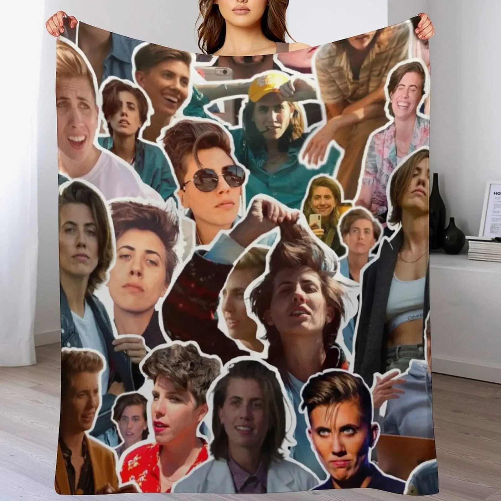 E.R. Fightmaster Collage, ER Fightmaster,E R Fightmaster Throw Blanket Cozy Warm Blanket for Bed Room Decor