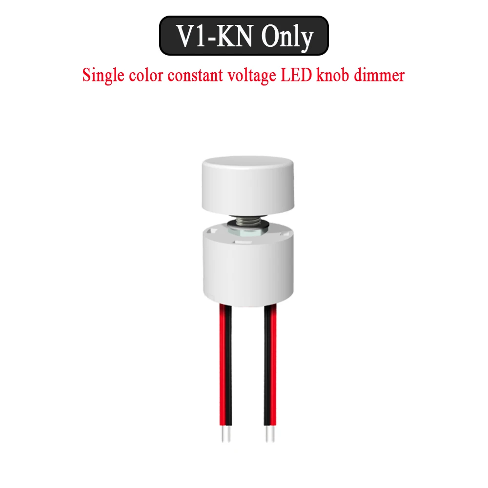 Drehknopf-Dimmer Konstantspannungs-LED-Controller DC 5V 12V 24V Stufenlose Dimmung Ohne Flimmern für Einfarbige CCT RGB LED-Streifen