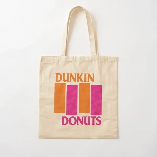 

Dunkin Donuts X Черный флаг Хлопковая холщовая сумка унисекс Повседневная сумка с принтом Модельерская сумка на плечо Женская многоразовая сумка