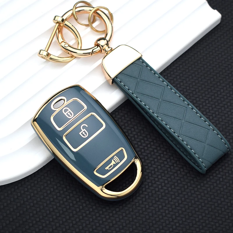 Car Remote Key Shell Fob Holder For Kia Grand Carnival Sedona TPU Car Key Case Cover Keychain Protector Accessories