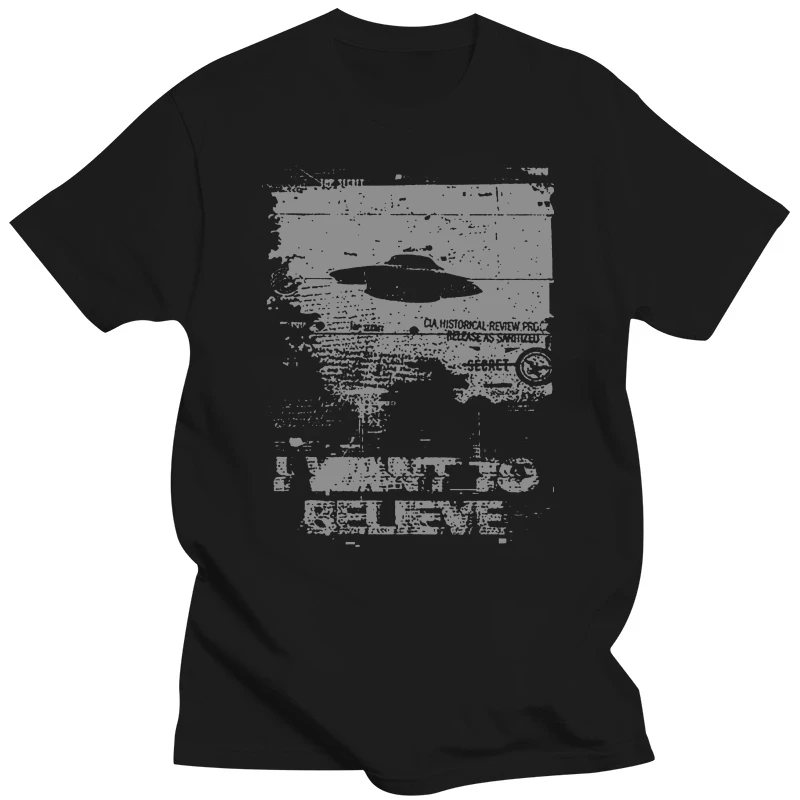 I Want To Believe Hoodies Alien Ufo Area 51 Roswell X Files Space Ship Grey Sin Summer 2019 Pop Cotton Man Tee Funny Sweatshirt