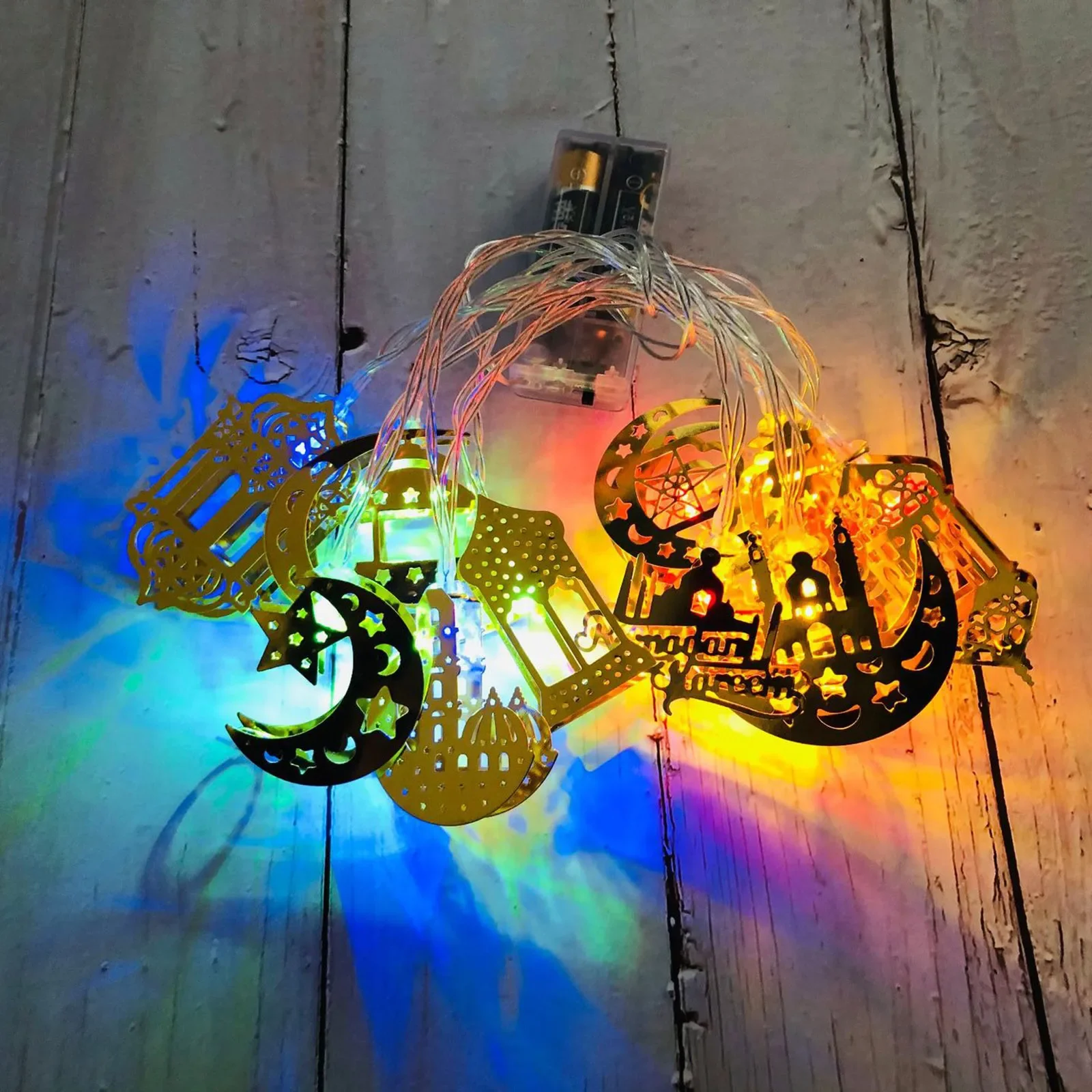 Muslim Ramadan LED Castle String Light Decoration 117.9" Party Supplies