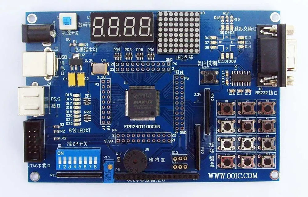 

EPM240 Development Board + Getting Started Video CPLD Development Board FPGA Development Board EPM240T100C5N