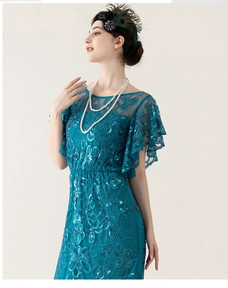Robe Charleston Années 20 Femme – Sequins et Pampilles – photo 5