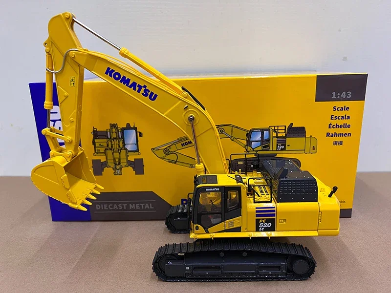 Diecast 1:43 Komatsu 2024 PC520LC-11M0 Excavator Alloy Engineering Truck Model Toy Collectible Ornament Gifts