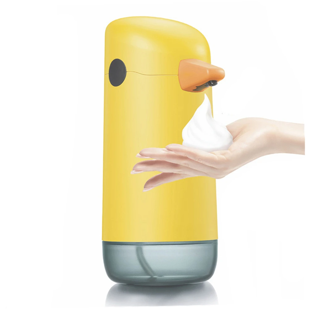 Distributeur automatique de savon liquide à capteur intelligent, petit canard jaune, désinfectant pour les mains sans contact pour salle de bains