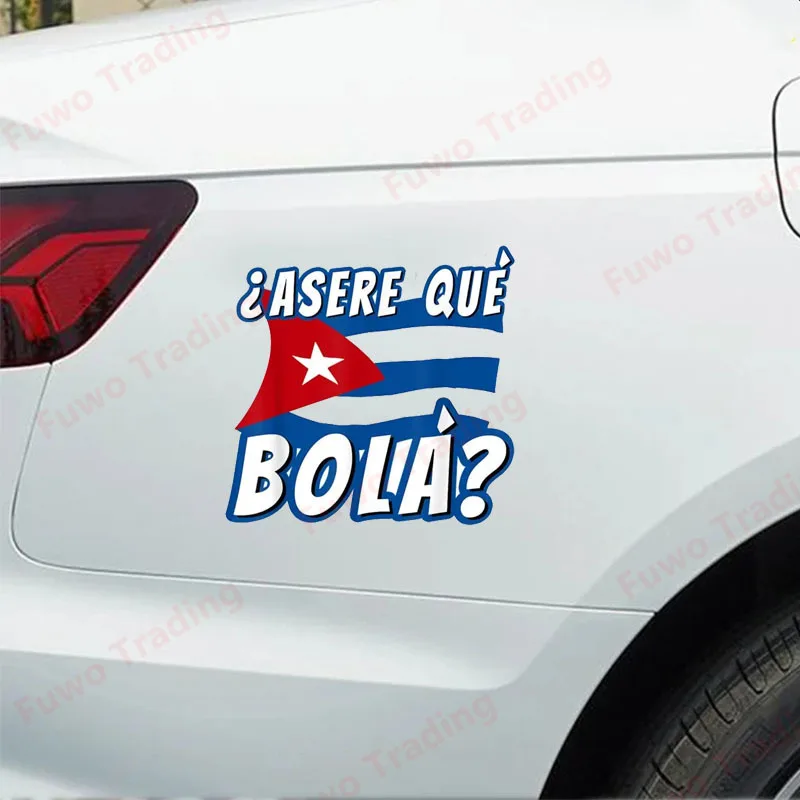 Creative Car Sticker Cuban Flag for Car Motorcycle Racing Helmet Laptop Trunk Body Car Window Surfboard PVC Vinyl Decals