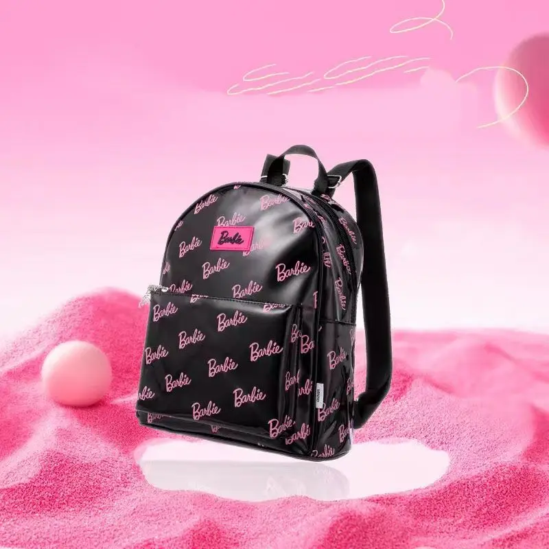 

Miniso Barbie Powder Collection BackpackS Glossy Sweet Cool Handheld Backpack Mochilas Aestethic Backpack For Girls Women Girls