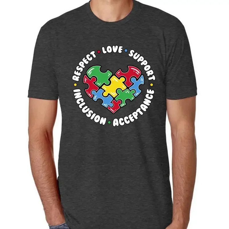 Respect Love Inclusion Support Acceptance Mens Premium Tri Blend T Shirt