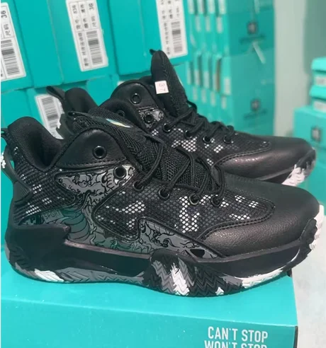 Girls' low-top printed running shoes with ABS sole and polyester upper