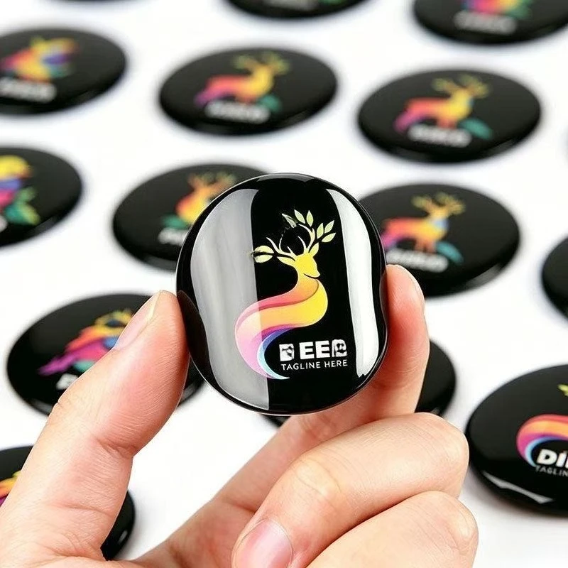 

50PCS Free Custom 100PCS Waterproof 3D Gel Logo Clear Crystal Epoxy Resin Dome Sticker Self-Adhesive Any Size
