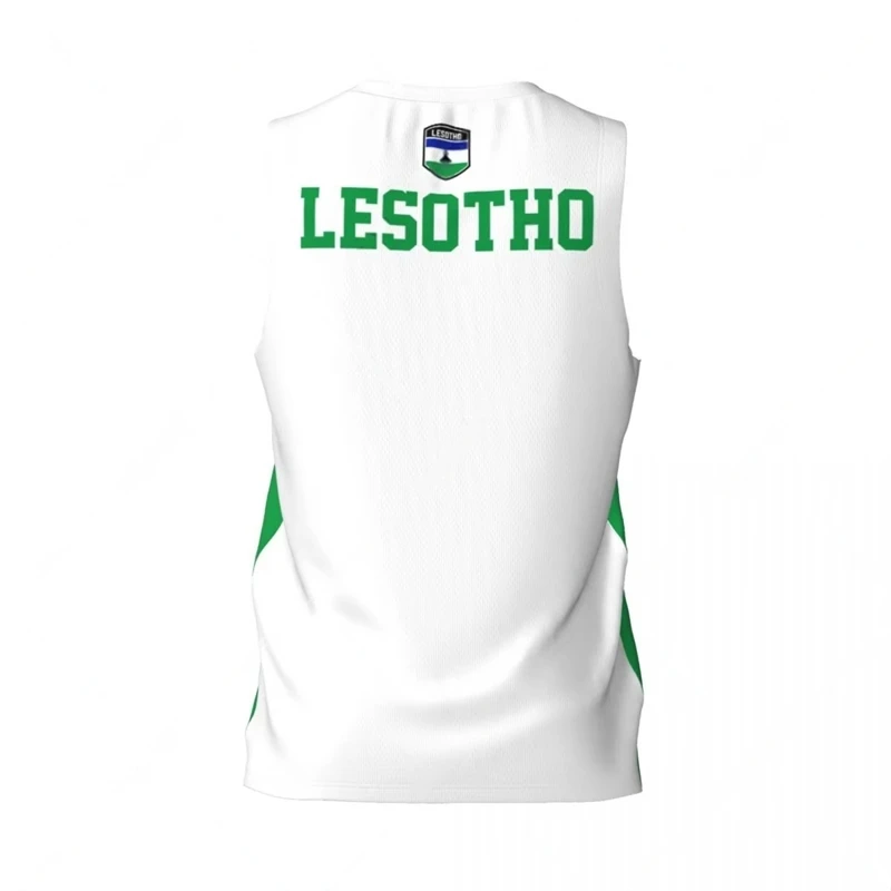 Lesotho Flag Basketball Tank Tops Summer Fashion National Emblem 3D Printed Sleeveless T Shirts Loose Quick Dry Sports Vest Tees - Image 5
