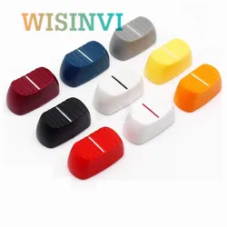 10PCS slide Potentiometer Fader Knob Cap Mixer Console Adjuster Switch Cap Push Button 23*11.5*11mm Oval 4mm forYamaha/Belinda