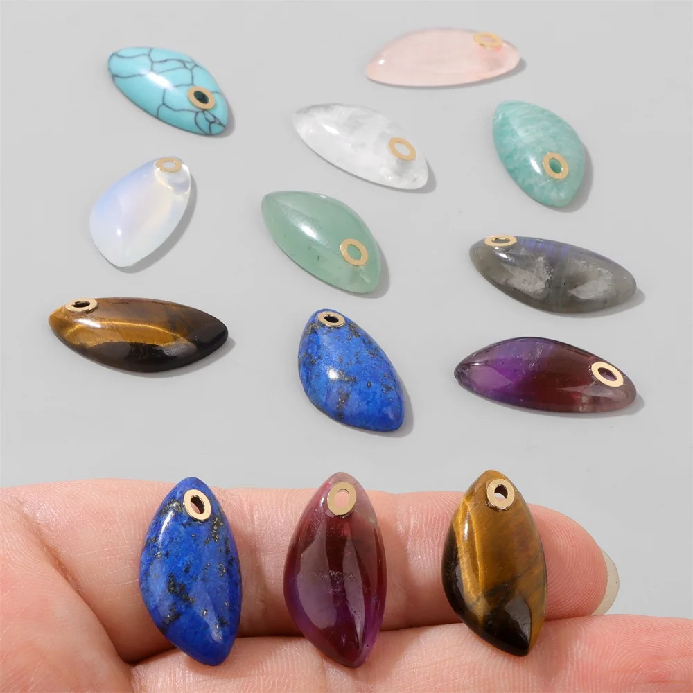 

2 шт./лот, модный натуральный нерегулярный камень, кулон, аметист, тигровый глаз, ляпис, подвеска для изготовления ювелирных изделий, ожерелье, серьги «сделай сам», 12x25 мм