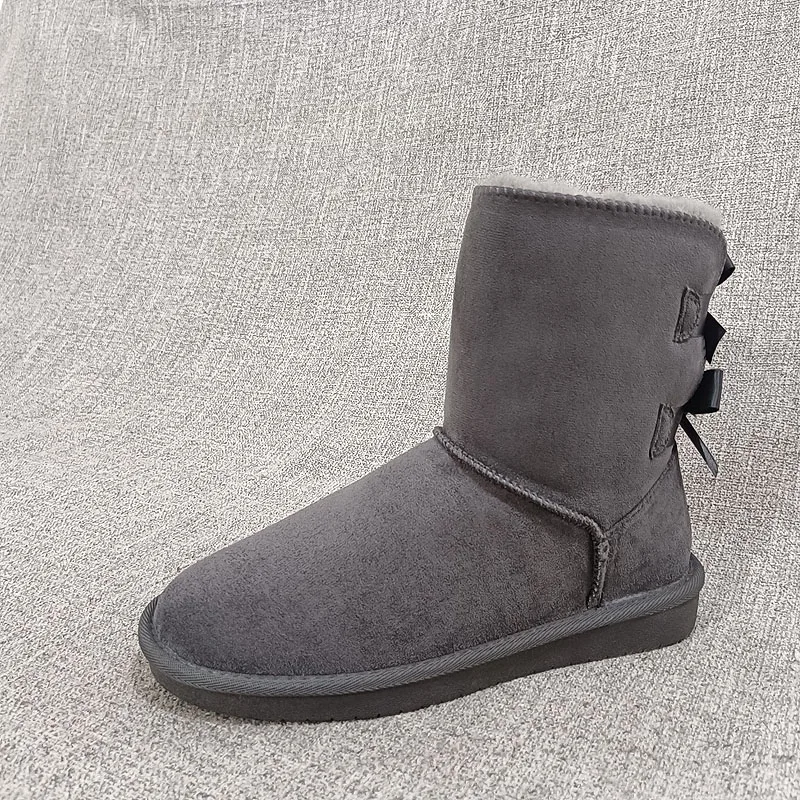 

Повседневные зимние ботинки Double Wear Fce Lined Thiened Bread Cotton oes Женские ботинки большого размера Зимние женские ботинки на низком каблуке с круглым носком