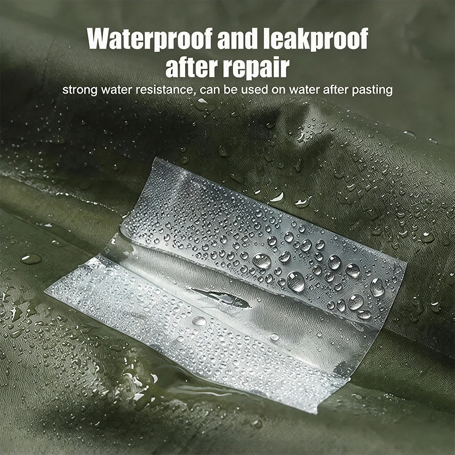 TPU Transparent Waterproof Repair Patch Strong Adhesive Air Mattress Tent Inflatable Boat Pool Float for Outdoor Camping Use