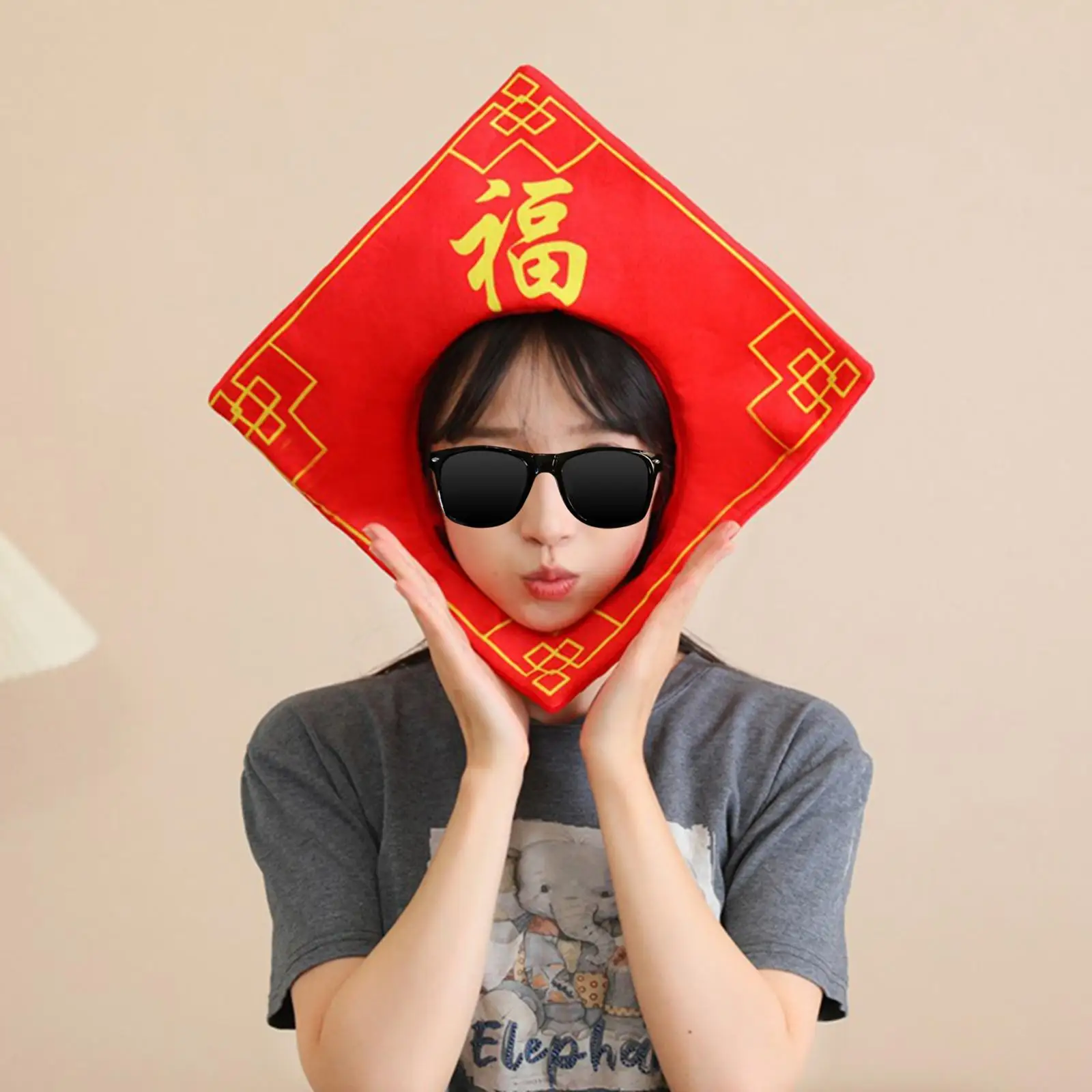 Pluszowy Kapelusz Uroczy Noworoczny Nakrycie Głowy Rekwizyt Sceniczny Kostium Kapelusz Nakrycie Głowy na Bal Maskowy Festiwal Karnawał