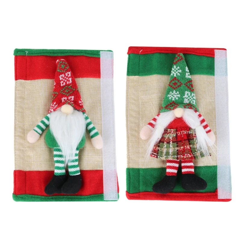 

Christmas Fridge Door Handle Covers 2Pcs Set Easy Install Protective Designs