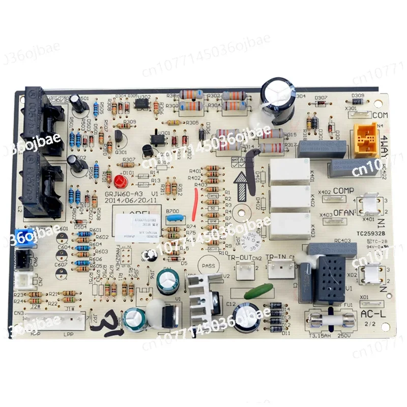 Gree Air Conditioner 5 External Machine Main Board, W603C 30136033, GRJW60-A3, Strong Electric Board