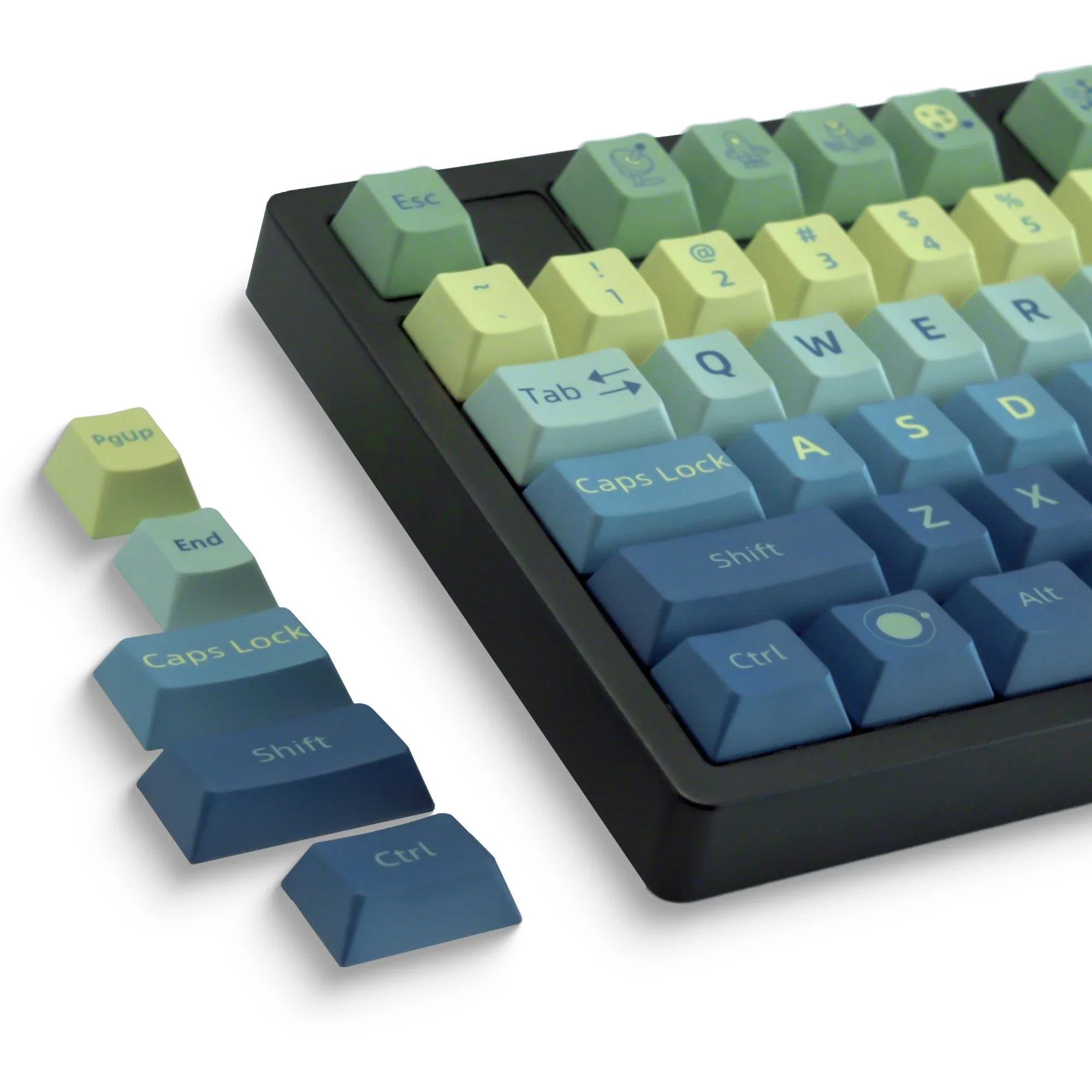 

Original height PBT five-sided sublimation thickened keycap custom