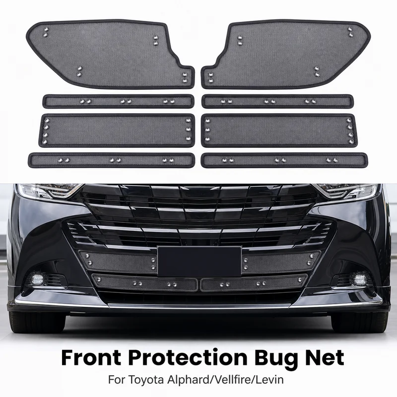 For Crown Bug Net Front Protection Mesh for Toyota Alphard/Vellfire/Levin, Anti-Pollen and Cotton Dust Filter, Auto Parts