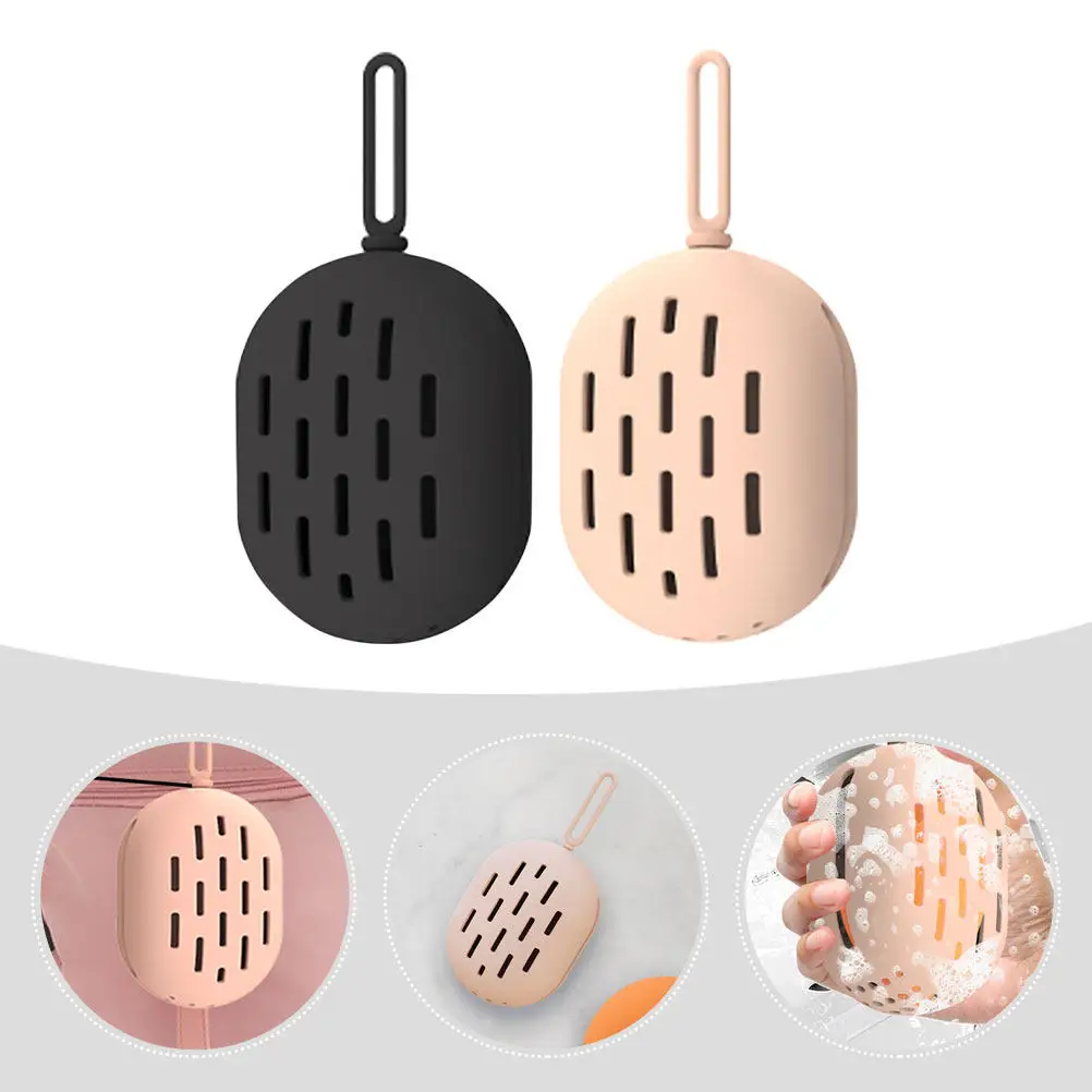 2Pcs Makeup Sponge Holder Silicone Puff Box Portable Breathable Storage Case Travel Beauty Sponge Container view 6