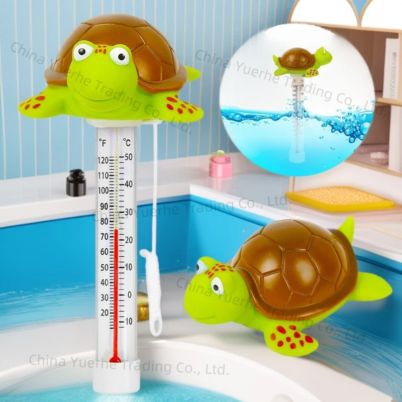 

Детский открытый бассейн, термометр для воды, бассейн, мультяшный плавающий термометр с черепахой, водонепроницаемый домашний термометр