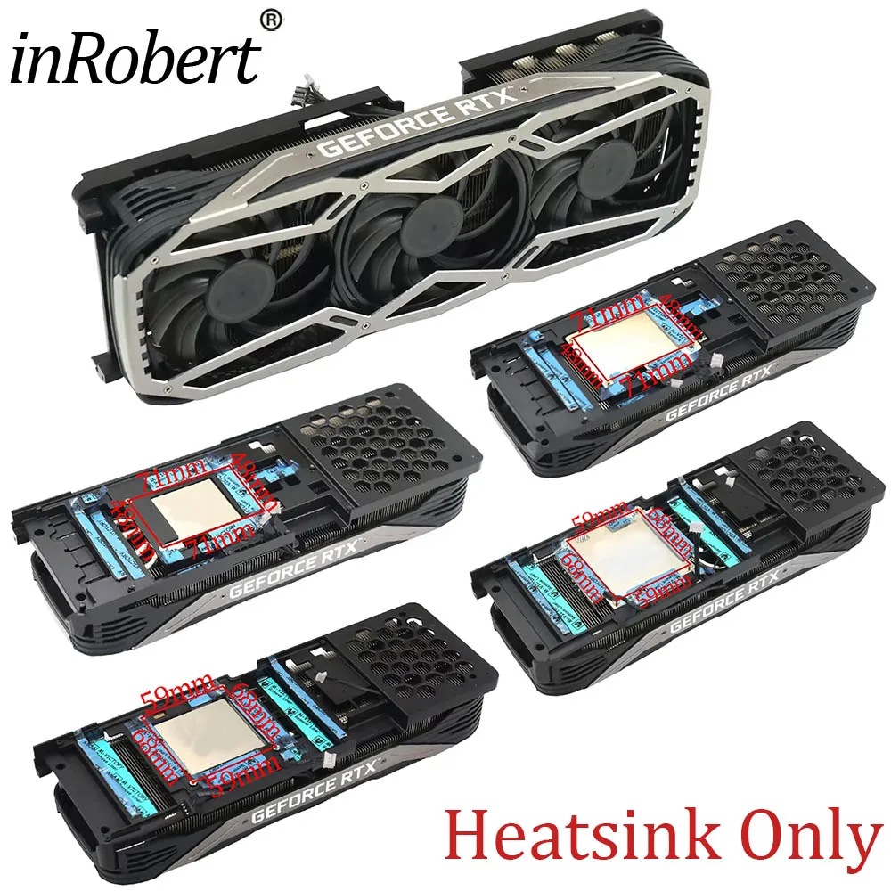 For Gainward / PNY / Leadtek RTX 3060Ti 3070 3070Ti 3080 3080Ti 3090 Replacement Graphics Card GPU Heatsink