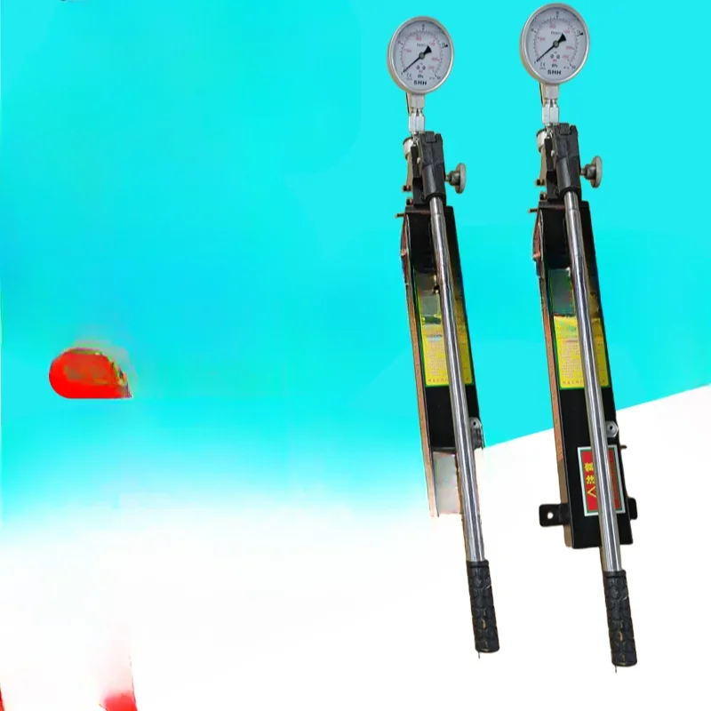 Double-acting pressure test oil pump Large flow adjustable hydraulic manual pump